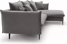 Narożnik Kaspian rozkładany z pojemnikiem na pościel funkcja spania 224x139 cm nowoczesny sofa rogowa