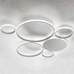 Ondaluce - ściemnialna oprawa sufitowa LED POIS LED/68W/230V, srebrna