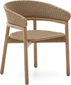 Drewniane krzesło ogrodowe w naturalnym kolorze Arinella – Kave Home