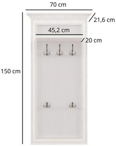 Wieszak ścienny do przedpokoju fineline crema W2-B83