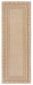 Naturalny wełniany chodnik tkany ręcznie 80x230 cm Lois Scallop – Flair Rugs