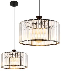 Lampa wisząca EBT027-1CP Czarna