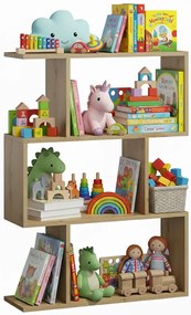 Nowoczesny dziecięcy regał na zabawki dąb artisan S7-F93