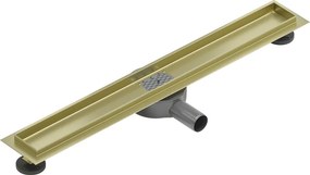 Mexen Flat 360° korpus do odpływu liniowego obrotowy 60 cm, złoty szczotkowany - 1A40060