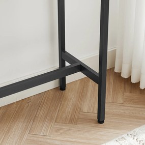 Zestaw barowy loft Faro 021 - stół 100x40 cm i 2 hokery, dąb artisan/czarny