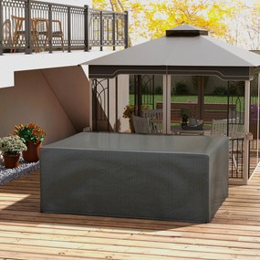 Outsunny Pokrowiec na Meble Ogrodowe Wodoodporny Odporny na UV Zimowy 235 x 190 x 90 cm Szary | Aosom PL