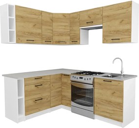 Nowoczesne meble kuchenne dąb craft G5-S48