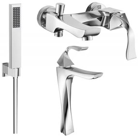 Mexen Estrella R02 zestaw wannowy, chrom - 72313R02-00