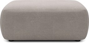 Pufa z teksturowanej tkaniny w kolorze taupe DAVISO