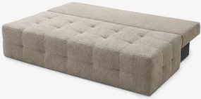 Sofa z Funkcją Spania MORANA Beżowa Boucle Nowoczesna