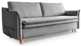 Szara rozkładana sofa 225 cm Charming Charlie – Miuform