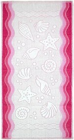 Ręcznik kąpielowy Greno Flora Ocean 70x140 różowy GRENO