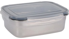 Excellent Houseware Pojemnik ze stali nierdzewnejz plastikową pokrywką 750 ml, 0,75 l