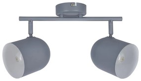 Niebieska lampa sufitowa z metalowym kloszem 38x10 cm Azuro – Candellux Lighting