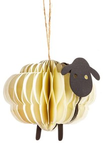 Papierowa ozdoba świąteczna wykonana ręcznie 9 cm Sheep Honeycomb – Sass &amp; Belle