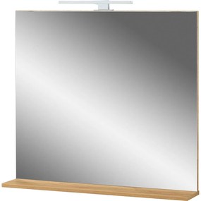 Lustro z oświetleniem/z półką ścienne 76x75 cm Menen – Germania