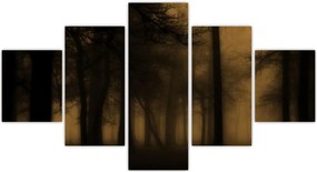 Obraz - Ciemny las (125x70 cm)