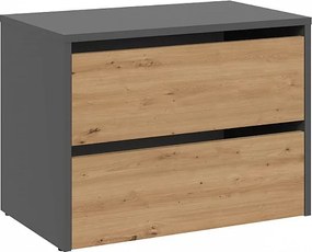 Szafka na Obuwie MODO | Antracyt/Artisan | 60x36x44 cm | Szafka na Obuwie