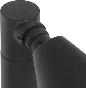 Nowoczesny klosz zewnętrzny czarny 60 cm IP44 regulowany - Ciara