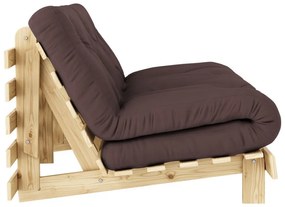 Brązowa rozkładana sofa 160 cm Roots – Karup Design