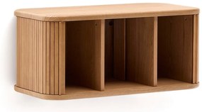 Wisząca szafka pod umywalkę w dekorze jesionu w naturalnym kolorze 90x40 cm Mailen – Kave Home