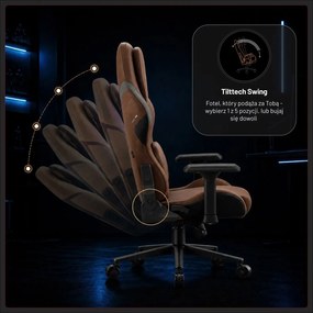 Fotel gamingowy materiałowy Diablo X-One Prime Normal Size, Cinnamon Brown