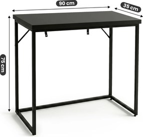 Czarna konsola minimalistyczna metalowa G2-N64