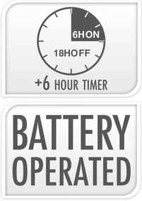 Świąteczny lampion ze świecą LED, 14 cm