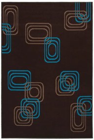 Dywan  Dywan nowoczesny Kwadraty brązowy 140 cm x 200 cm