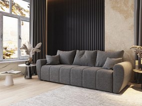 Masseno Sofa MADISON z funkcją spania i pojemnikiem na pościel - Jasnoszary - SAWANA 21