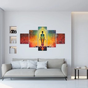 Obraz - Kobieta i czakry (125x70 cm)