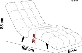 Fotel Szezlong 80 DELFI 1 osobowy w tkanininie RIVIERA 61 WERSAL