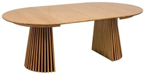 Okrągły rozkładany stół z blatem w dekorze dębu ø 120 cm Osaka – House Nordic
