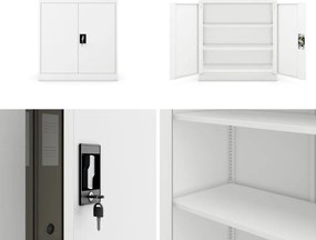 Szafka biurowa na dokumenty Beata 90x40x93 cm biała