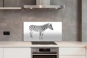 Szklany Panel Malowana zebra