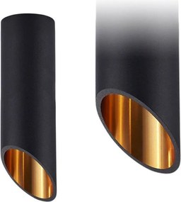 LAMPA SUFITOWA NOWOCZESNA 20 CM APP571-1C Czarna