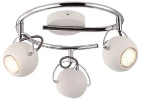 Biała lampa reflektorowa na okrągłym ramieniu - 3X S983 W8-F95