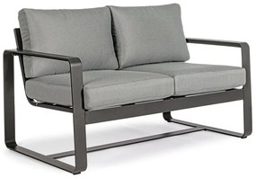 Szara aluminiowa sofa ogrodowa Merrigan – Bizzotto