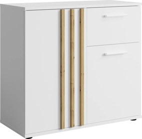 Komoda TECTONIC 119,8 cm do Salonu Sypialni z Szufladą Biały
