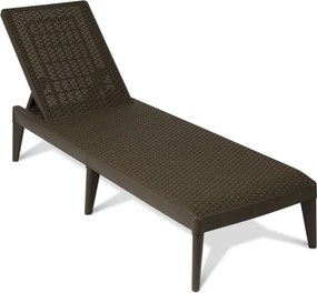 NUMANA, Leżak ogrodowy plastikowy  brązowy