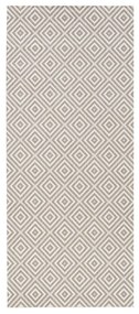 Szary chodnik odpowiedni na zewnątrz NORTHRUGS Karo, 80x200 cm