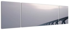 Obraz mostu we mgle (170x50 cm)