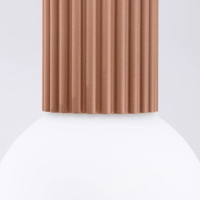 Plafon HALO mocca IP44 ryflowany SOLLUX  LIGHTING