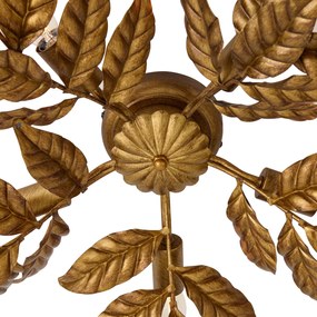 Lampa sufitowa w stylu vintage antyczne złoto 5 świateł - Linden