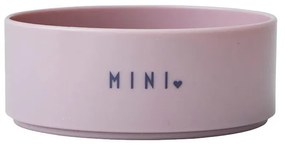 Różowa miska dla dzieci Design Letters Mini Sweetheart, ø 11 cm