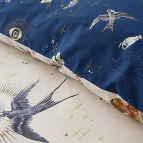 Niebiesko-kremowa pościel dwuosobowa 230x220 cm Astrology – Sassy B