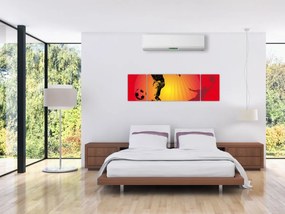 Obraz - Piłka nożna (170x50 cm)