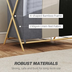 HOMCOM Kosz na pranie z 3 przegrodami 129L Składany Organizer do Pralni Sypialni Wielokolorowy | Aosom PL