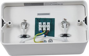 Designerski reflektor natynkowy biały GU10 70mm 2-punktowy obrotowy i uchylny - Vox