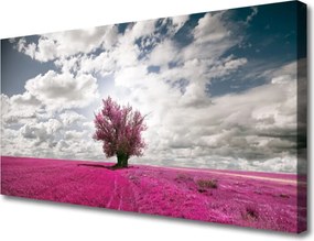 Obraz na płótnie Samotne Drzewo w Polu